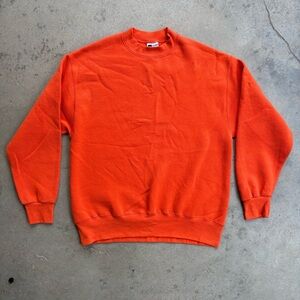 Vintage Crewneck Sweatshirt Large USA Pro Spirit Select Orange 90s